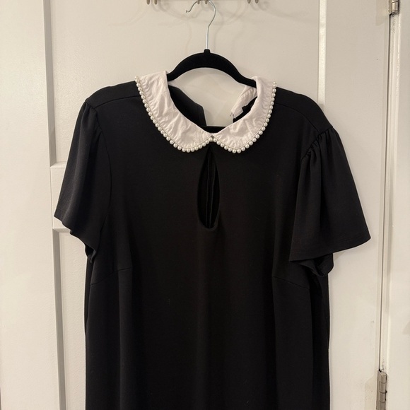 Forever 21 Black Dress with Pearl Collar - Picture 5 of 8